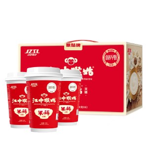 江中猴姑 米稀240g/箱 含炼乳 6杯装 养胃米糊便携免洗办公室早晚营养代餐独立包装