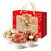 沃隆新年快乐1.59kg 零食坚果礼盒年货礼盒