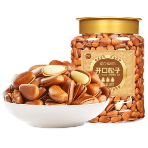 刻凡 开口松子468g*1罐 坚果干果干办公室小零食品