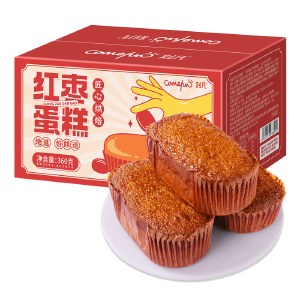 刻凡 红枣蛋糕360g 早餐下午茶糕点心零食品