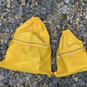 又见美物初遇系列芝麻格抽绳背袋EB1109